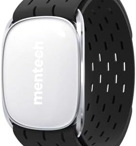 Bluetooth Heart Rate Monitor, Comfort, Easy to wear, Auto-wear Detection, Advanced Sensor, Precise Data, 140 Hours Battery Life, Waterproof, Standard, BalckWhite